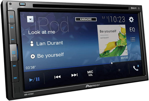 Pioneer Car DVD 6.8inch Wvga Touch Screen Display, Black, AVH-A315BT