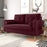 Baqus 3+2 Fabric Sofa Set - Burgundy BFSS1010